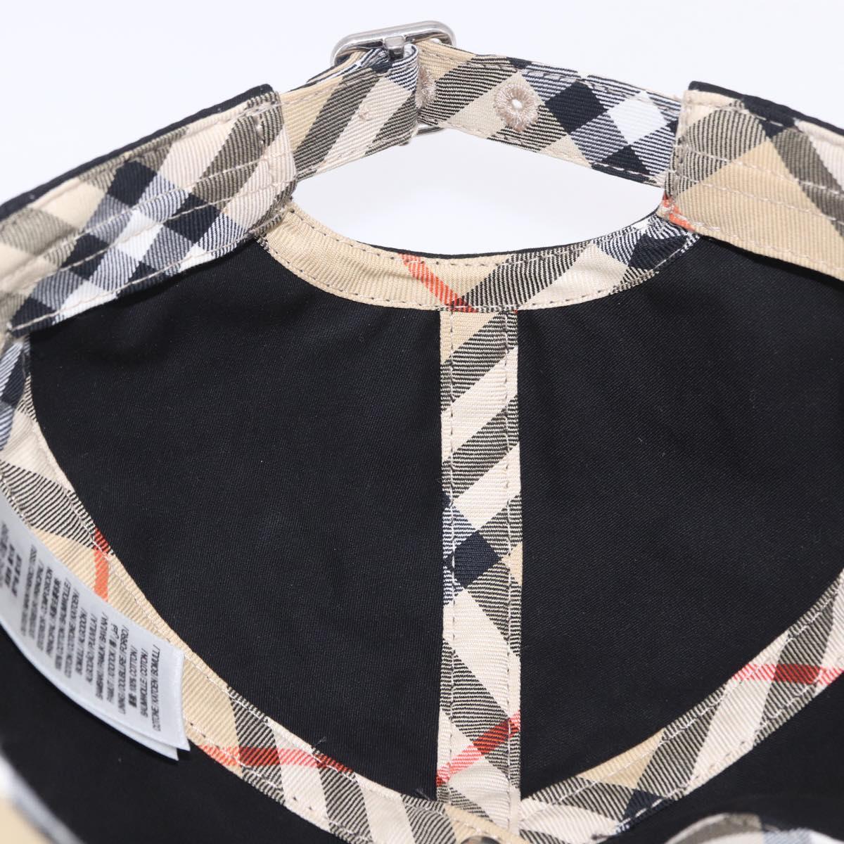 BURBERRY Novachek Cap Canvas XL Black Silver Auth 202726M