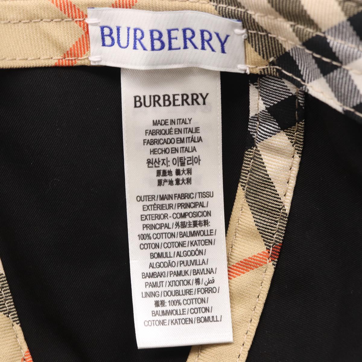 BURBERRY Novachek Cap Canvas XL Black Silver Auth 202726M
