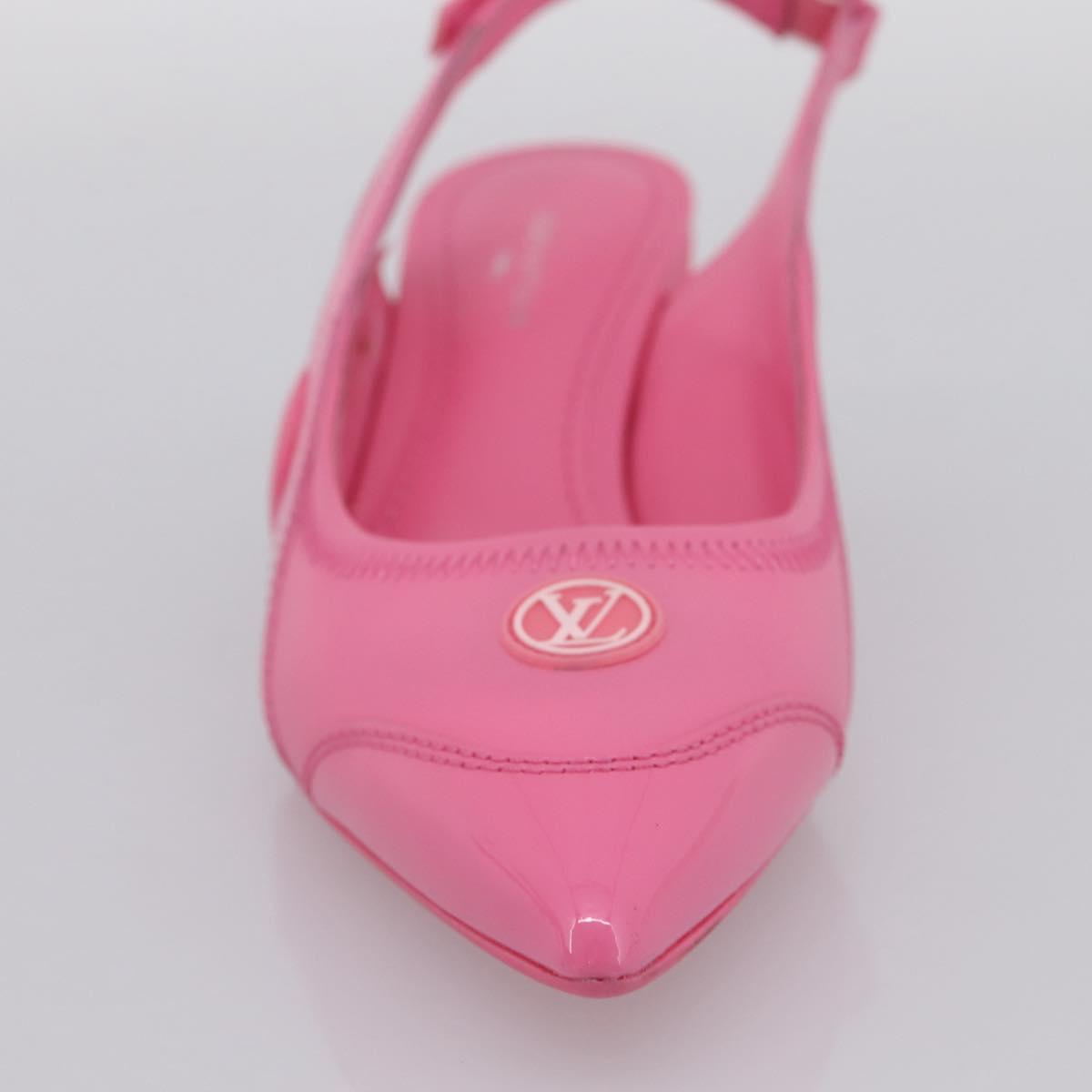 LOUIS VUITTON Arclight Pointed Toe Pumps Leather Pink LV Auth 202728M