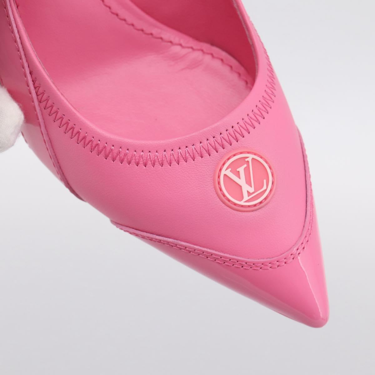 LOUIS VUITTON Arclight Pointed Toe Pumps Leather Pink LV Auth 202728M