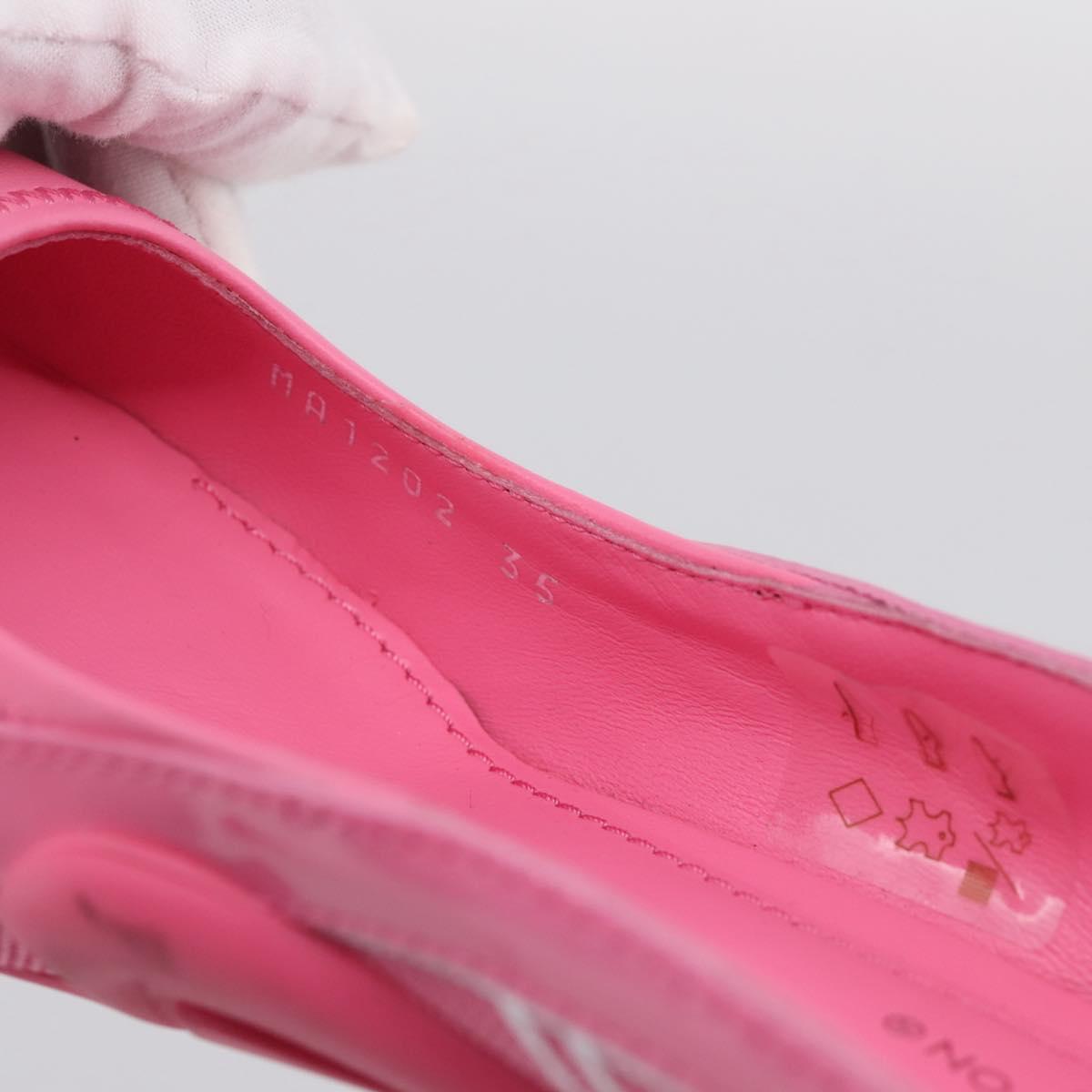 LOUIS VUITTON Arclight Pointed Toe Pumps Leather Pink LV Auth 202728M