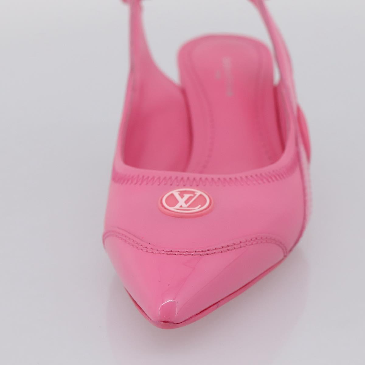 LOUIS VUITTON Arclight Pointed Toe Pumps Leather Pink LV Auth 202728M