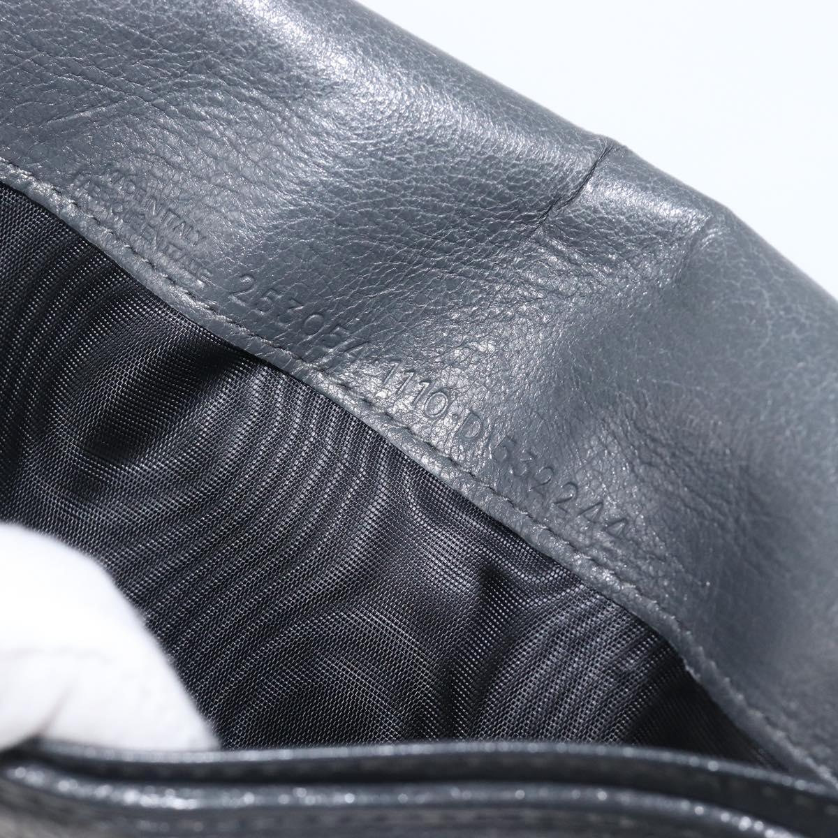 BALENCIAGA Classic Continental Zip Wallet Leather Gray Gold 253054 Auth 202730A