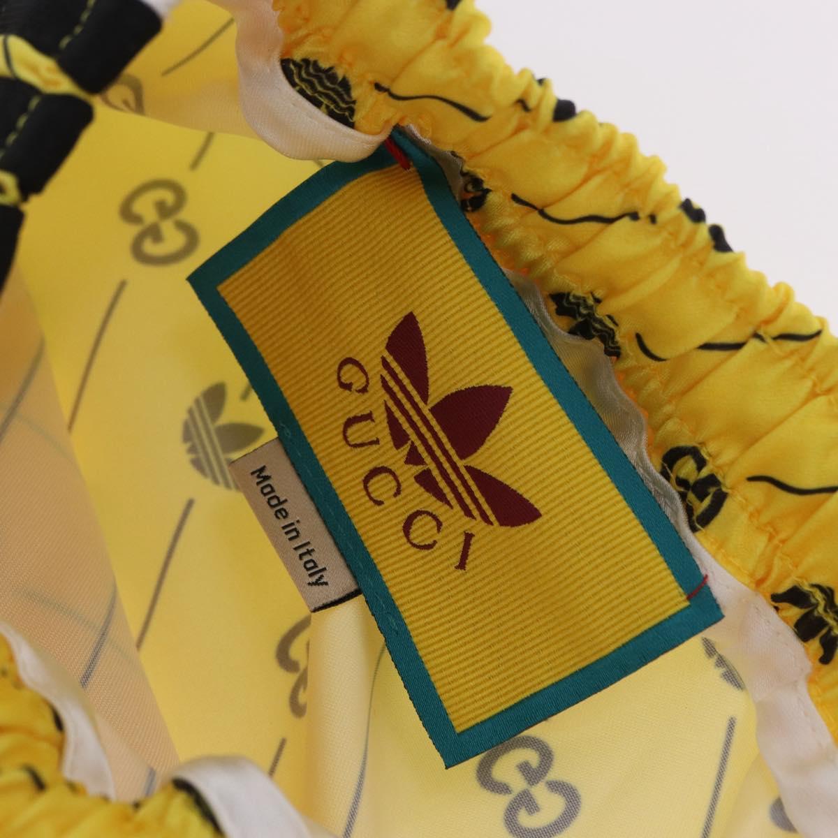 GUCCI Shorts Adidas Collaboration Pants Polyester XS Yellow Auth 202733M