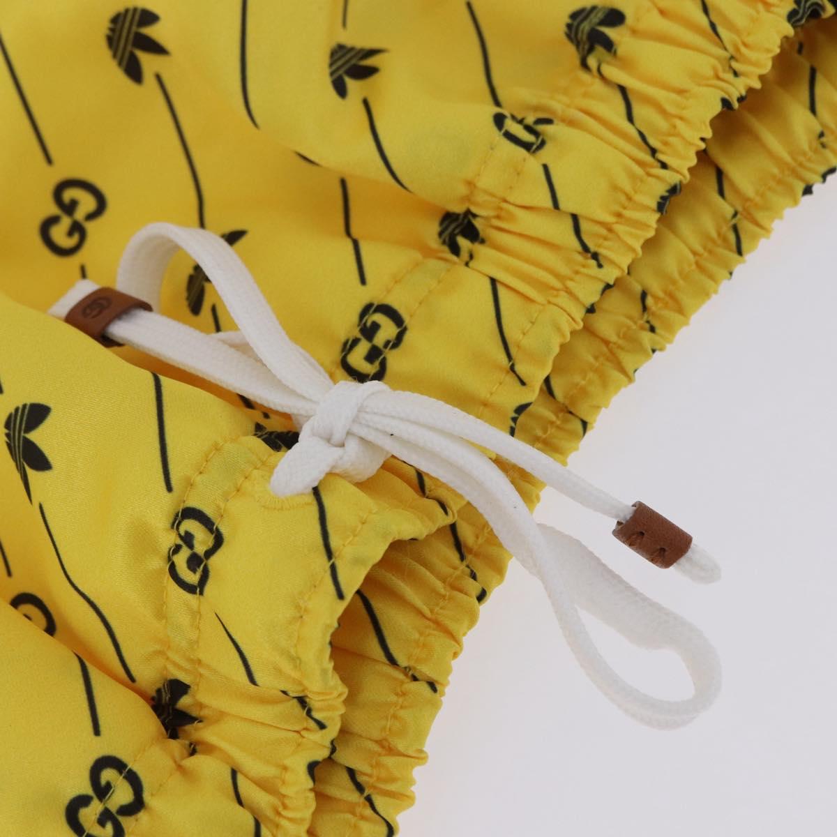 GUCCI Shorts Adidas Collaboration Pants Polyester XS Yellow Auth 202733M