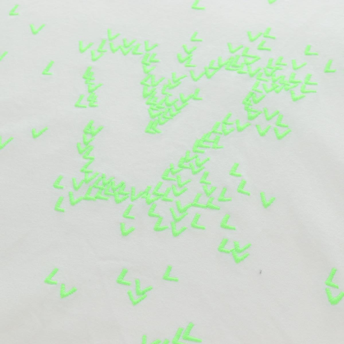 LOUIS VUITTON TShirt LV Spread Embroidery Shirt Cotton White LV Auth 202735M
