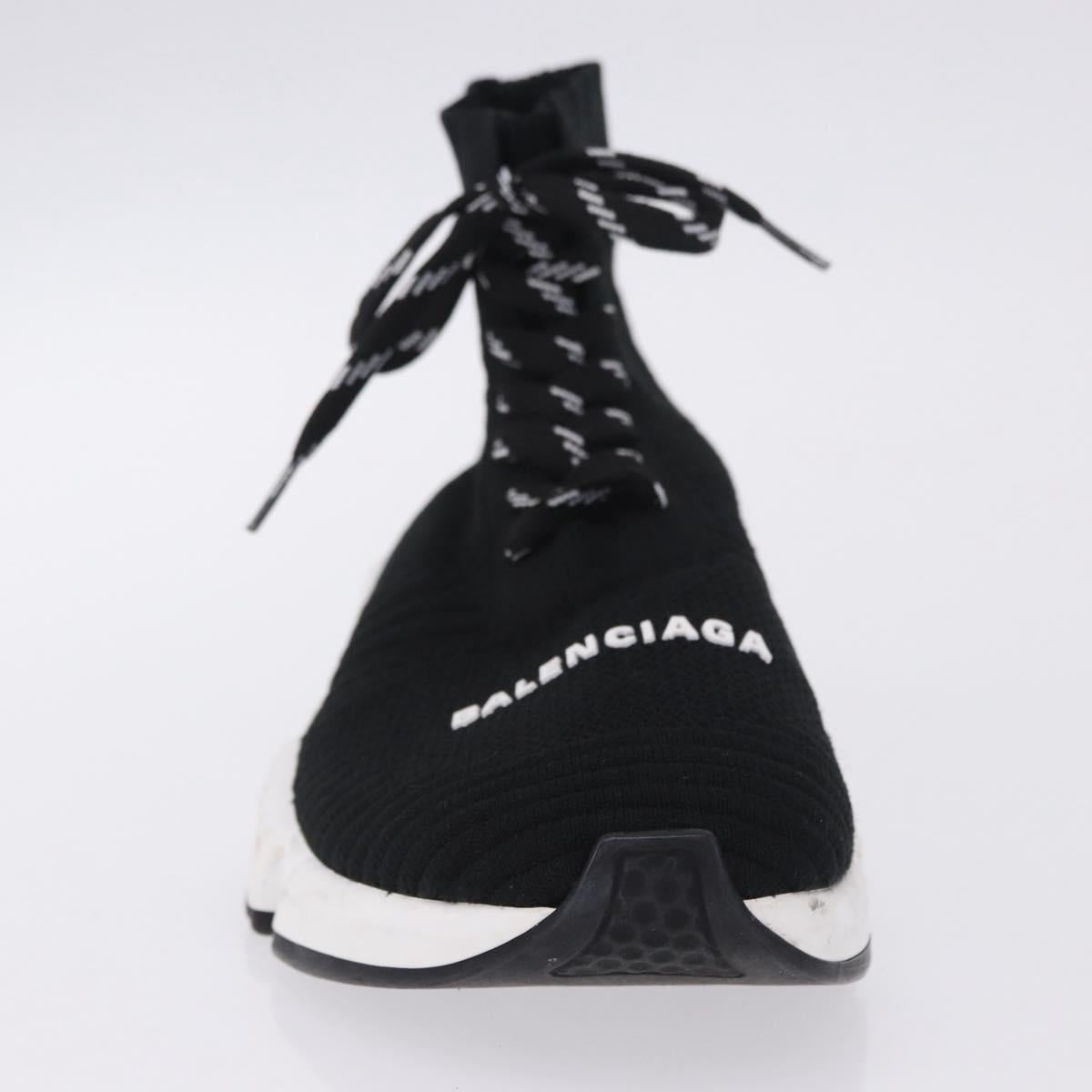BALENCIAGA Sneakers Speed Trainer Shoes Canvas Black Auth 202736M
