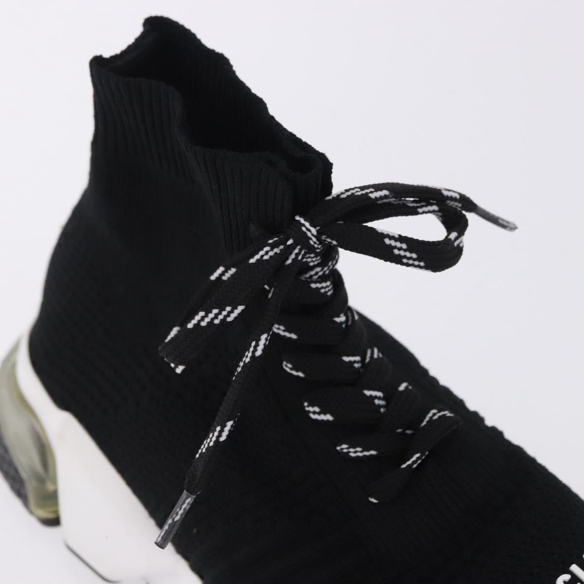 BALENCIAGA Sneakers Speed Trainer Shoes Canvas Black Auth 202736M