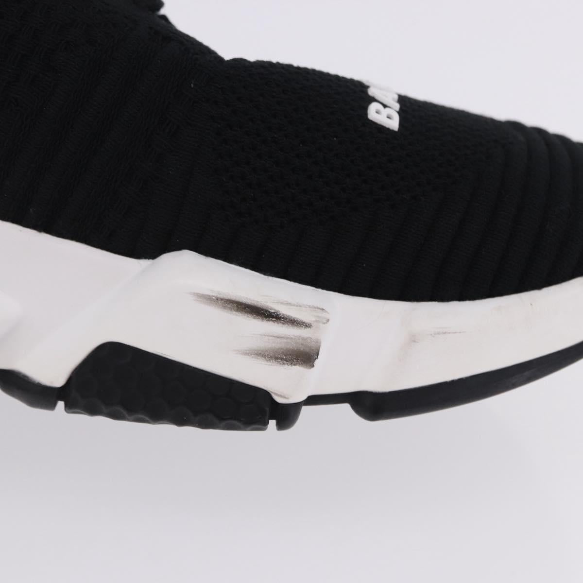 BALENCIAGA Sneakers Speed Trainer Shoes Canvas Black Auth 202736M