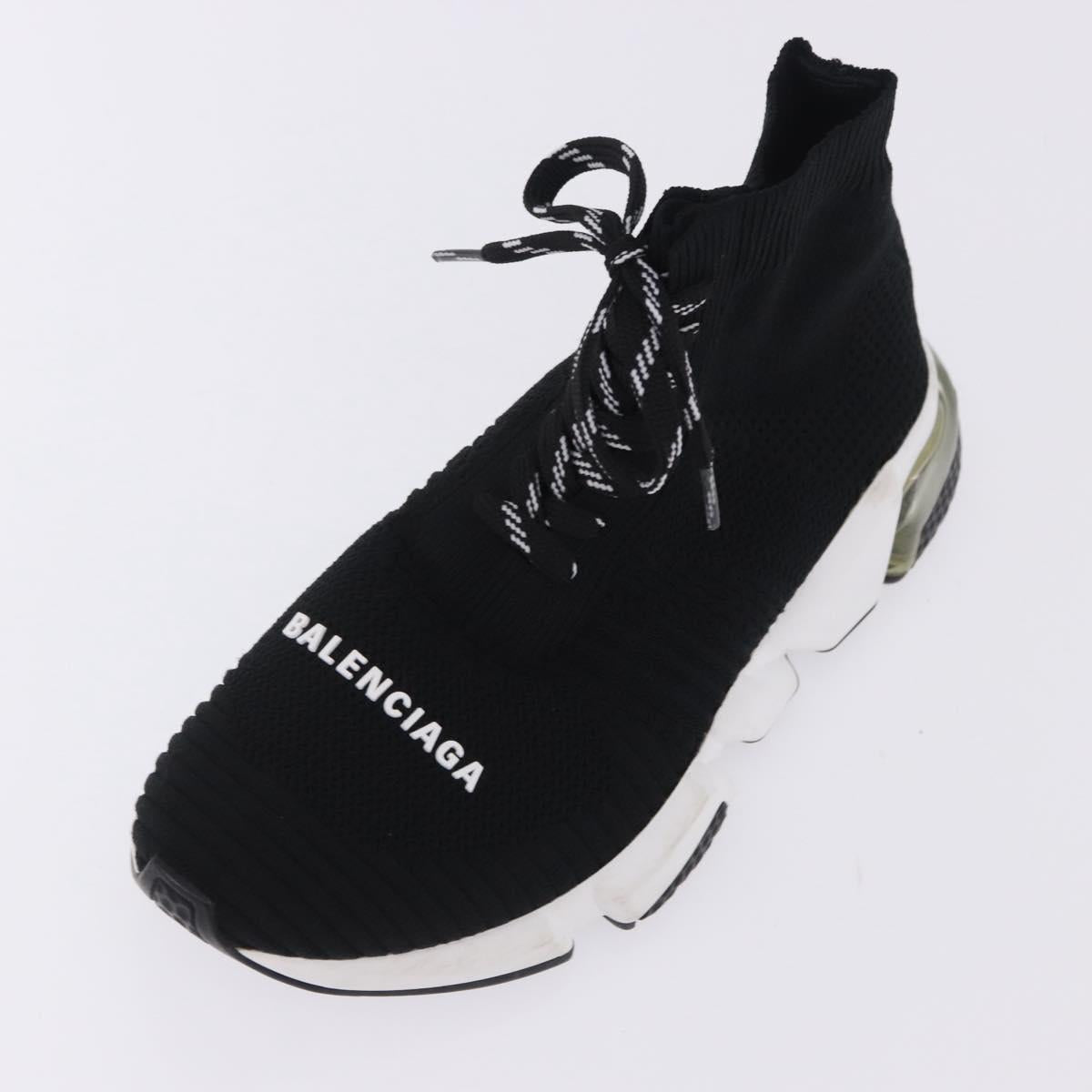 BALENCIAGA Sneakers Speed Trainer Shoes Canvas Black Auth 202736M