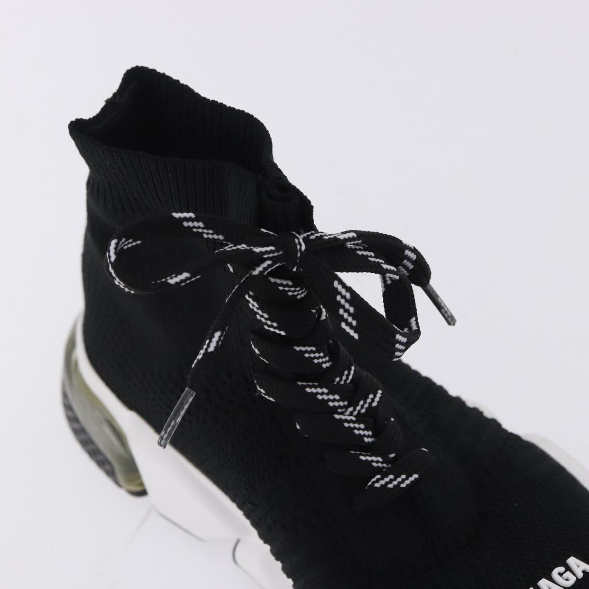 BALENCIAGA Sneakers Speed Trainer Shoes Canvas Black Auth 202736M