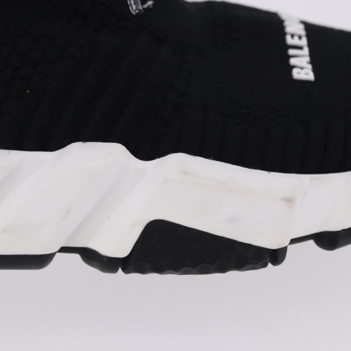 BALENCIAGA Sneakers Speed Trainer Shoes Canvas Black Auth 202736M