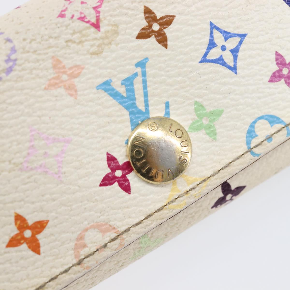 LOUIS VUITTON Monogram Multicolor Multicles 4 Key Case White M93731 Auth 202746