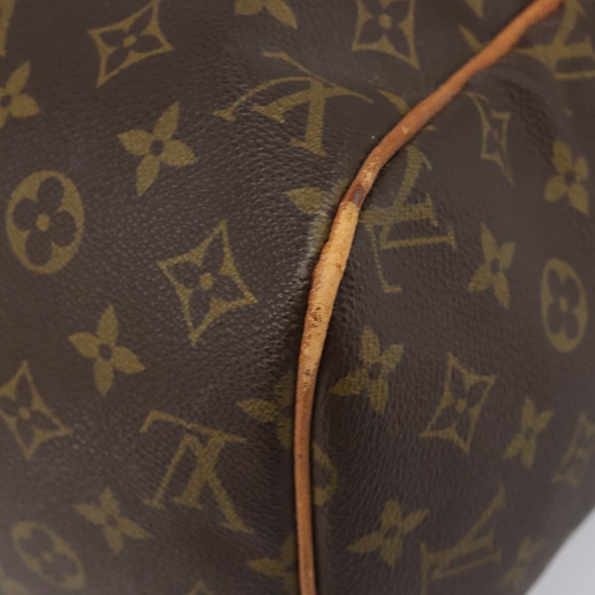 LOUIS VUITTON Monogram Sac Souple 35 Boston Bag M41626 LV Auth 202770