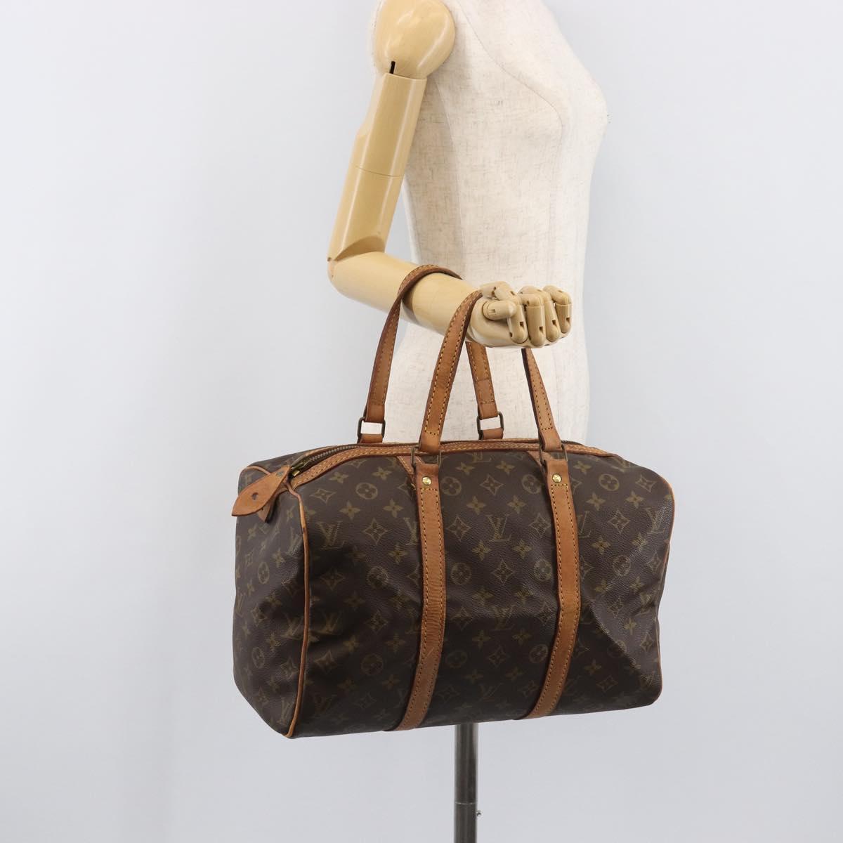 LOUIS VUITTON Monogram Sac Souple 35 Boston Bag M41626 LV Auth 202770