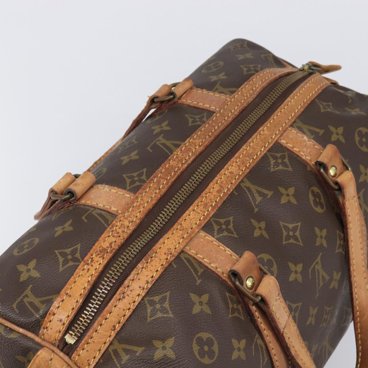 LOUIS VUITTON Monogram Sac Souple 35 Boston Bag M41626 LV Auth 202770