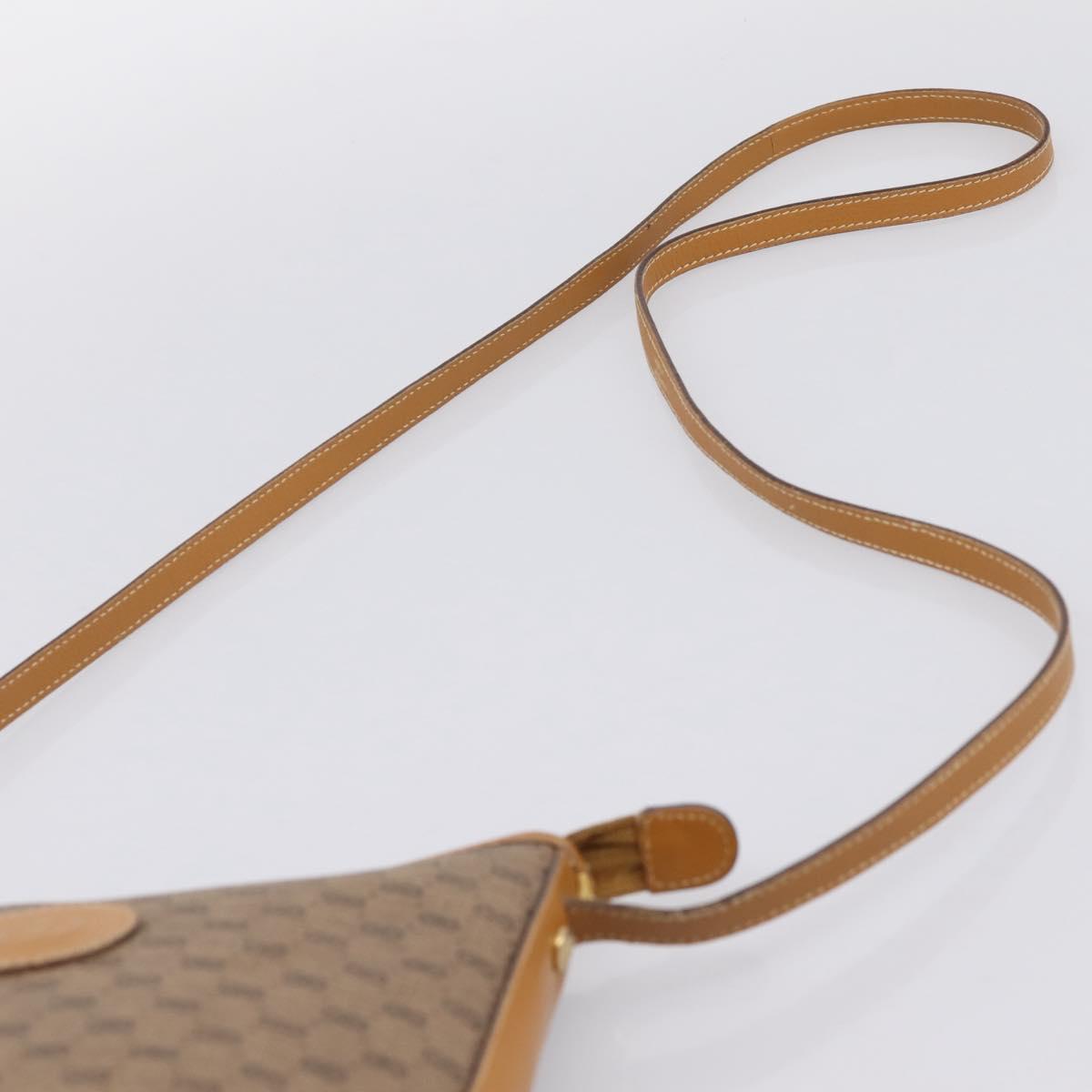 GUCCI Micro GG Supreme Shoulder Bag PVC Beige Gold Auth 202771