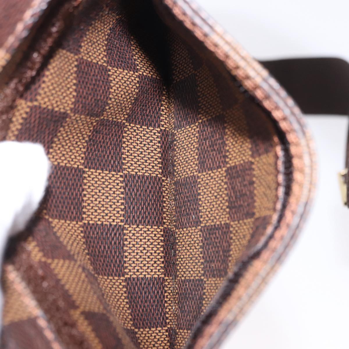 LOUIS VUITTON Damier Ebene Geronimos Shoulder Bag N51994 LV Auth 202802