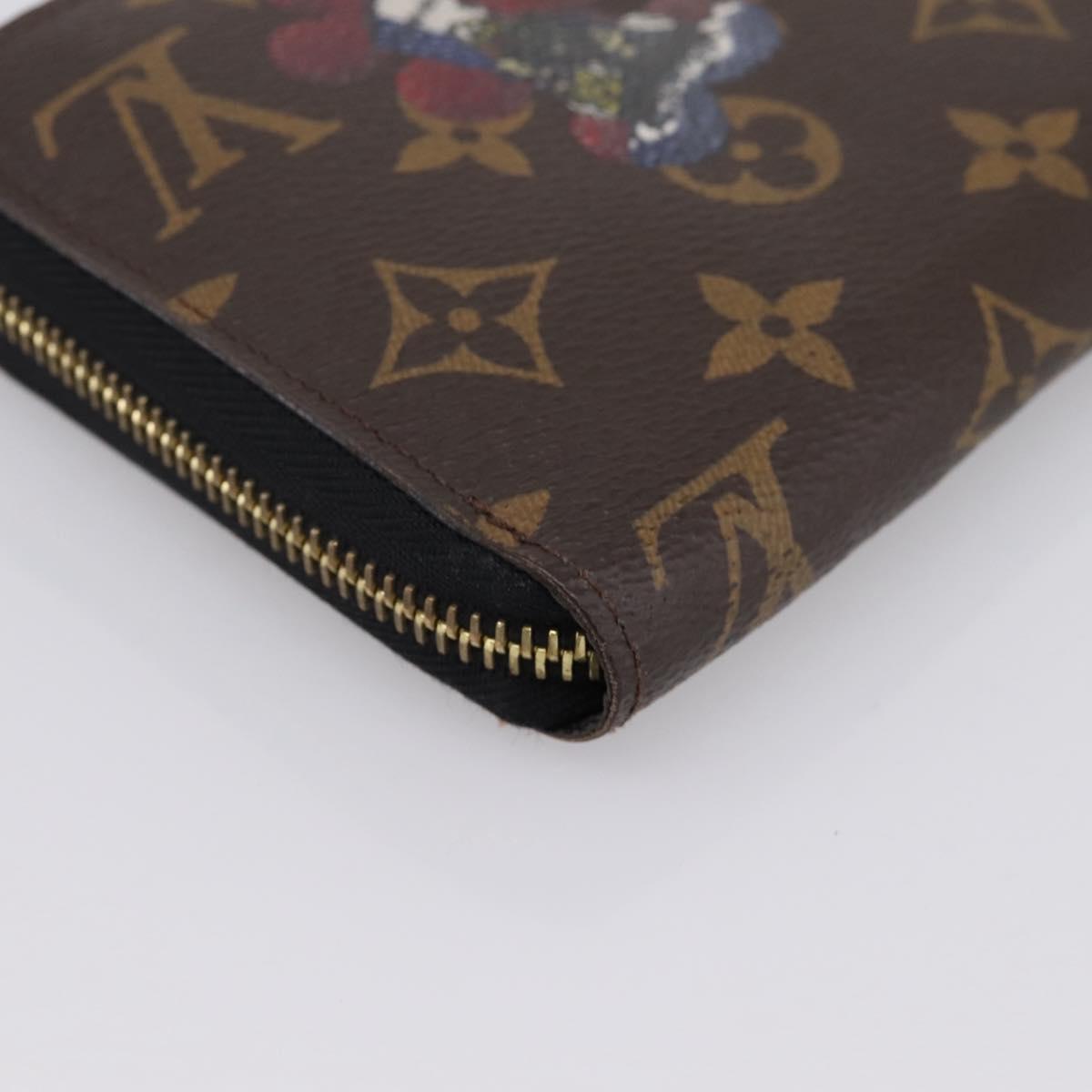 LOUIS VUITTON Monogram Yamamoto Kansai Zippy Wallet M67249 LV Auth 202803