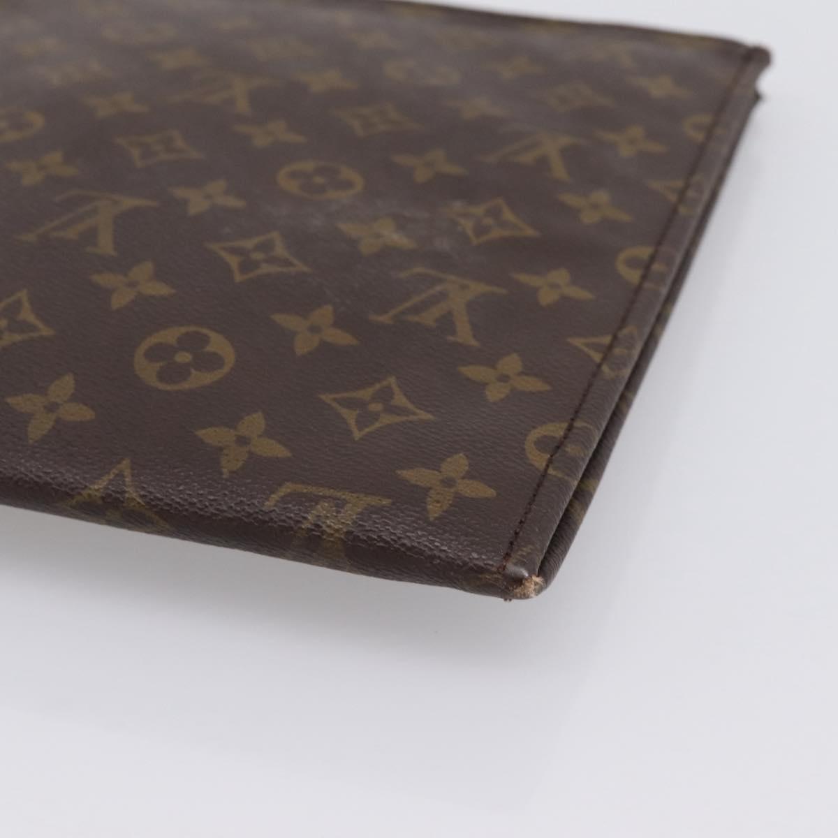 LOUIS VUITTON Monogram Posh Documents 33 Clutch Bag M53457 LV Auth 202804