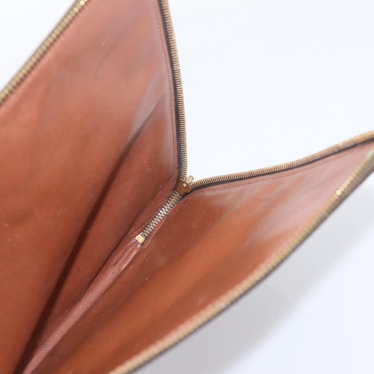 LOUIS VUITTON Monogram Posh Documents 33 Clutch Bag M53457 LV Auth 202804