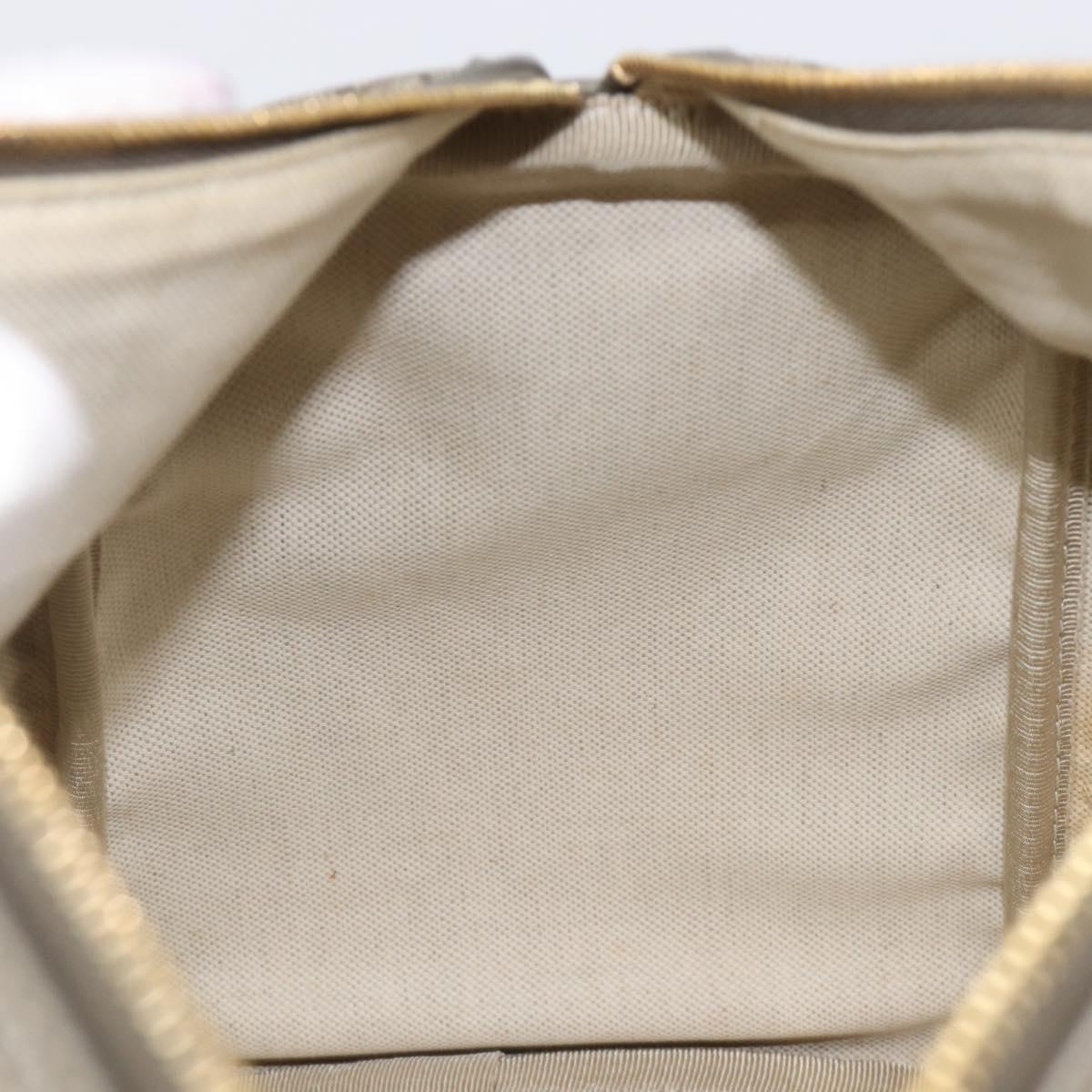 GUCCI GG Supreme Boston Bag PVC Beige Gold Tone 189895 Auth 202805V