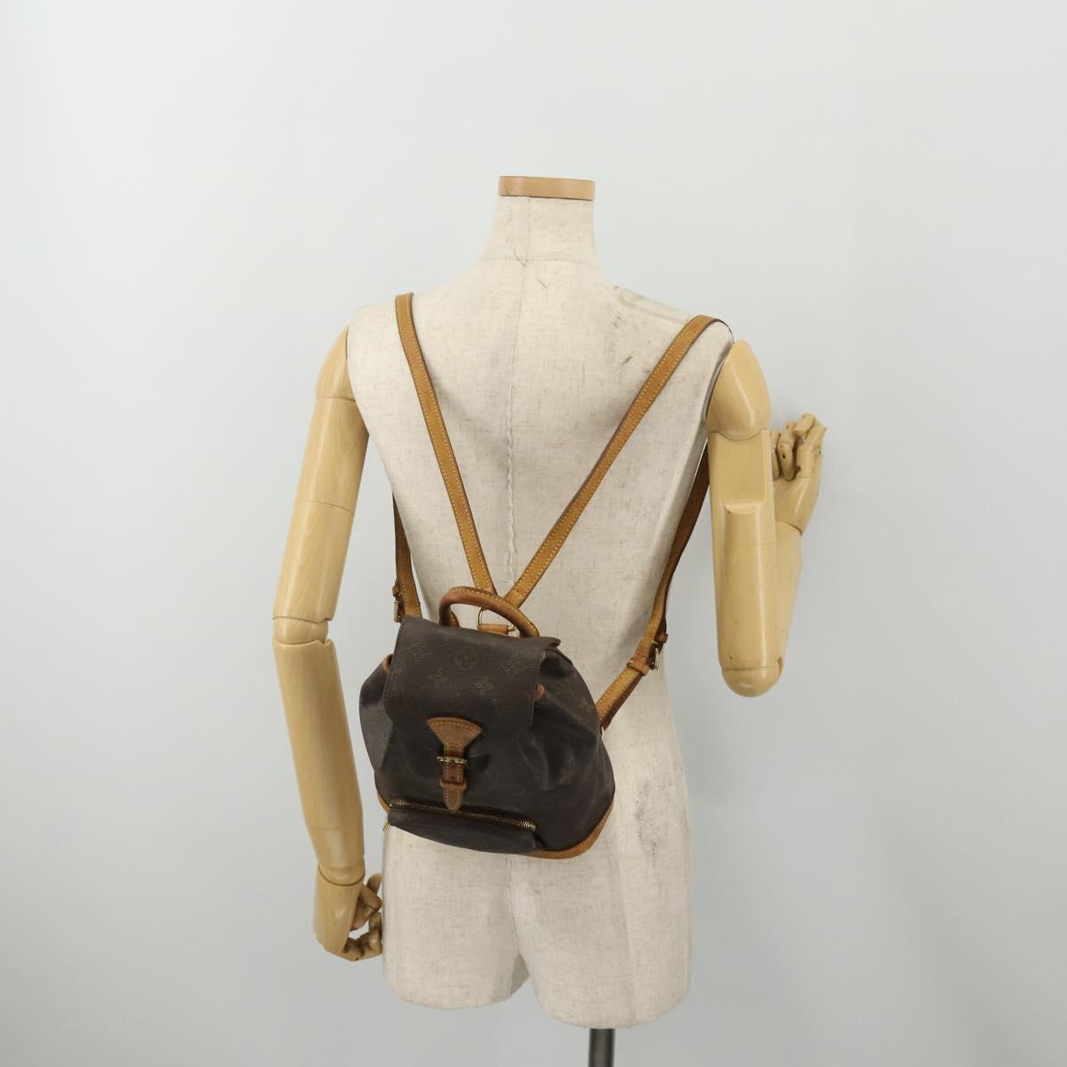 LOUIS VUITTON Monogram Montsouris PM Backpack M51137 LV Auth 202806