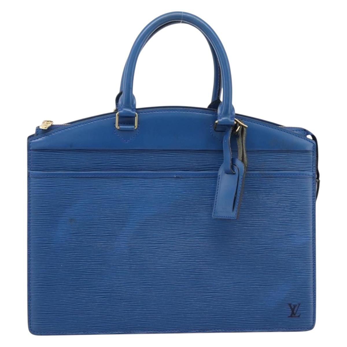 LOUIS VUITTON Epi Riviera Hand Bag Blue M48185 LV Auth 202810