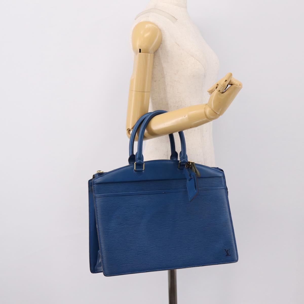 LOUIS VUITTON Epi Riviera Hand Bag Blue M48185 LV Auth 202810