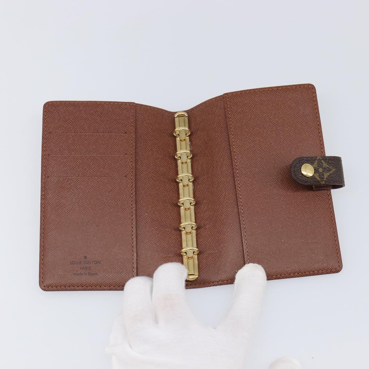 LOUIS VUITTON Monogram Panda Agenda PM Day Planner Cover R20011 LV Auth 202812V