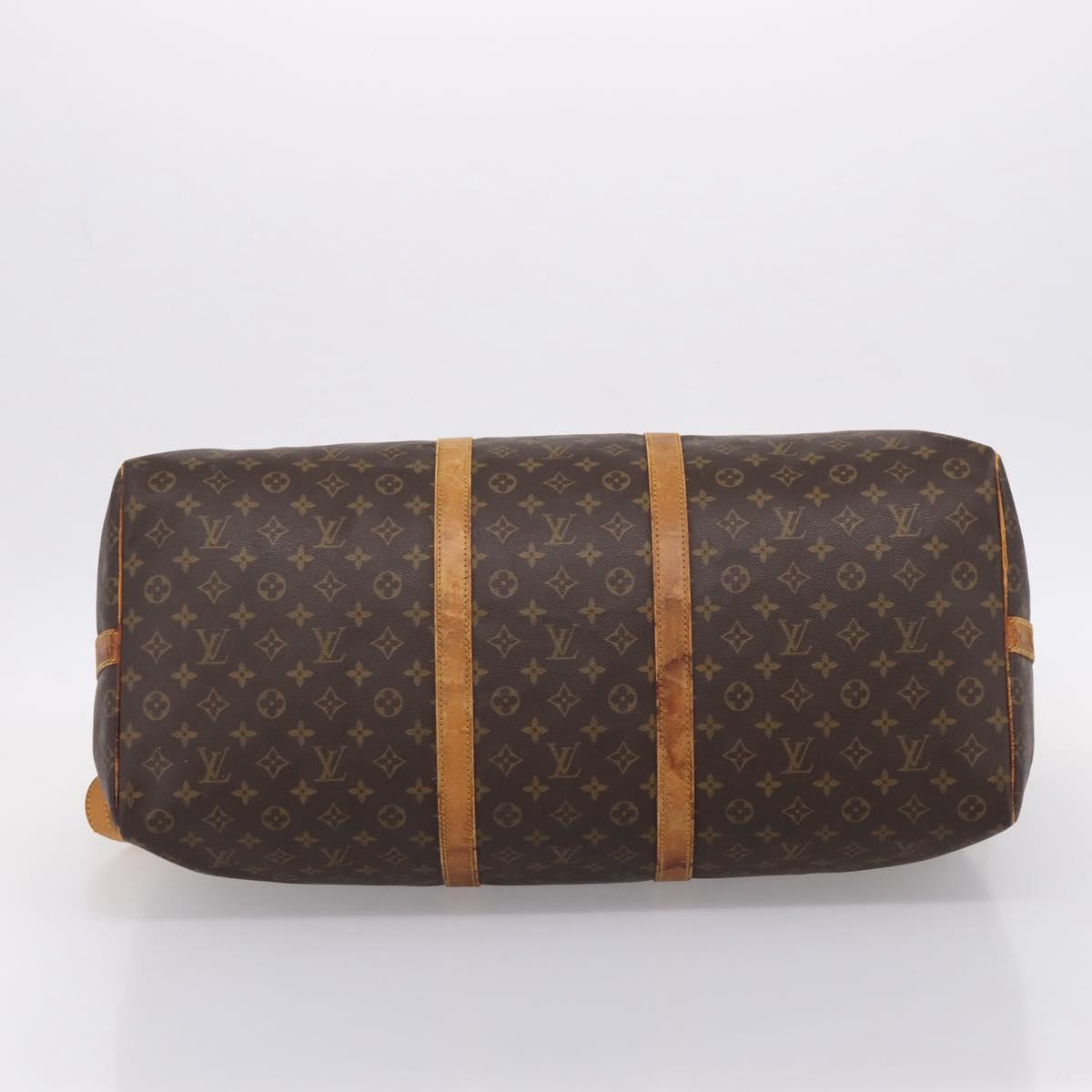 LOUIS VUITTON Monogram Keepall Bandouliere 60 Boston Bag M41412 LV Auth 202814