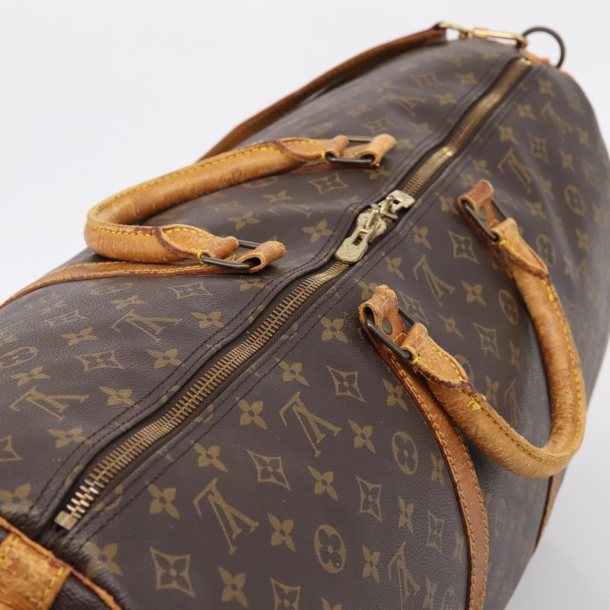 LOUIS VUITTON Monogram Keepall Bandouliere 60 Boston Bag M41412 LV Auth 202814