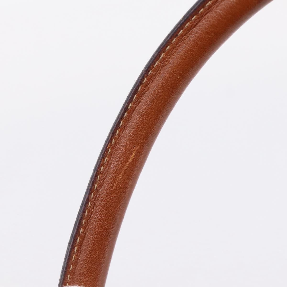 GUCCI Bamboo Hand Bag Leather 2way Brown Gold Tone 000 2865 0272 Auth 202817