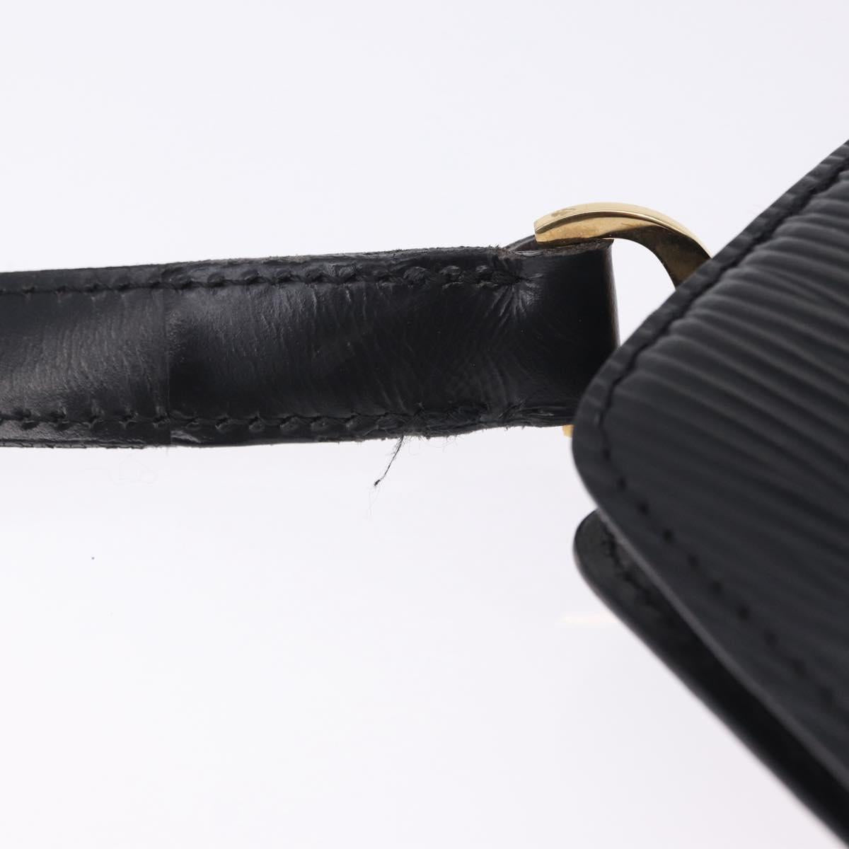LOUIS VUITTON Epi Capuchin Shoulder Bag Black M52342 LV Auth 202821