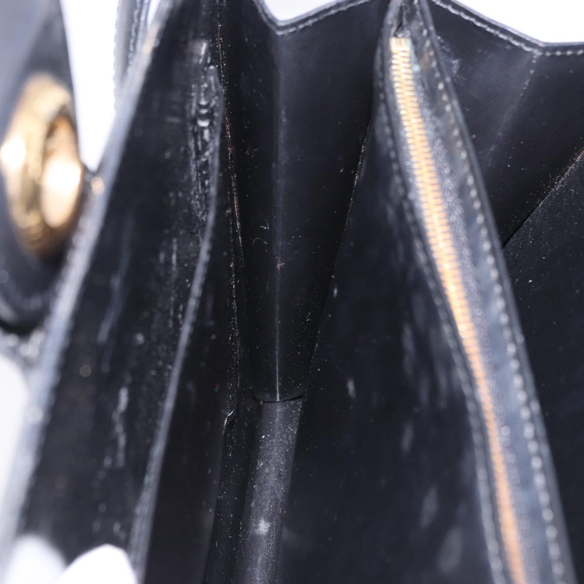 LOUIS VUITTON Epi Capuchin Shoulder Bag Black M52342 LV Auth 202821