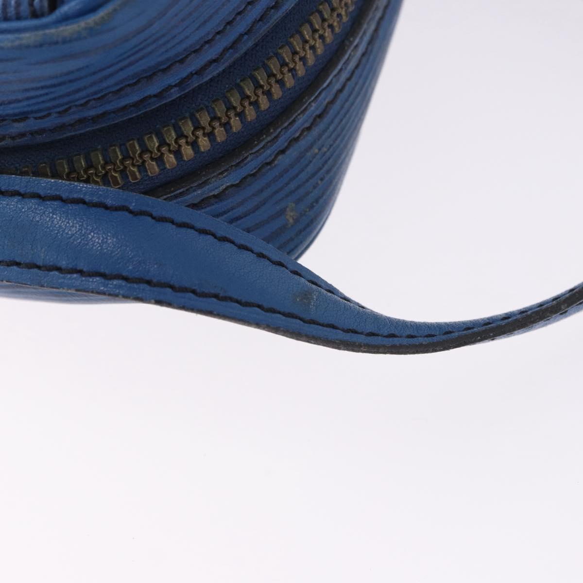 LOUIS VUITTON Epi Jeune Fille MM Shoulder Bag Blue M52155 LV Auth 202822