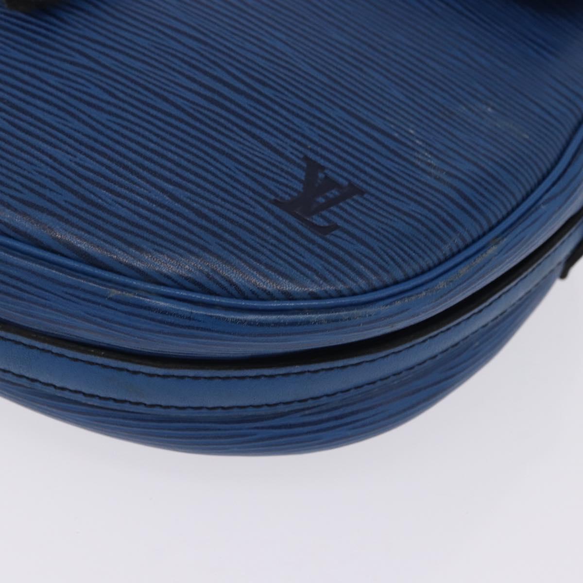 LOUIS VUITTON Epi Jeune Fille MM Shoulder Bag Blue M52155 LV Auth 202822