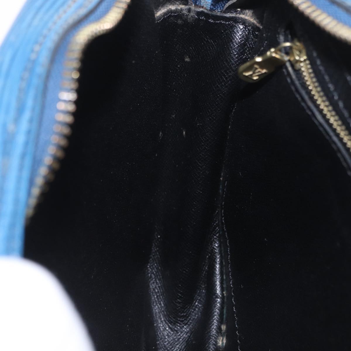 LOUIS VUITTON Epi Jeune Fille MM Shoulder Bag Blue M52155 LV Auth 202822