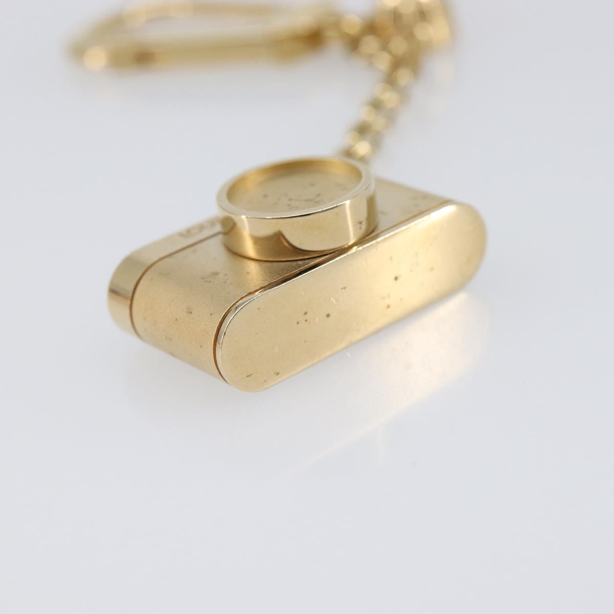 LOUIS VUITTON Porte Cles Hollywood Charm Metal Gold Tone M65382 LV Auth 202823A