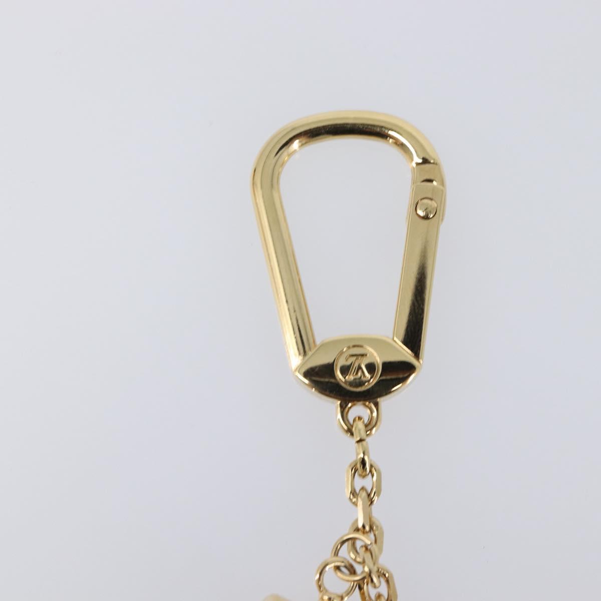 LOUIS VUITTON Porte Cles Hollywood Charm Metal Gold Tone M65382 LV Auth 202823A
