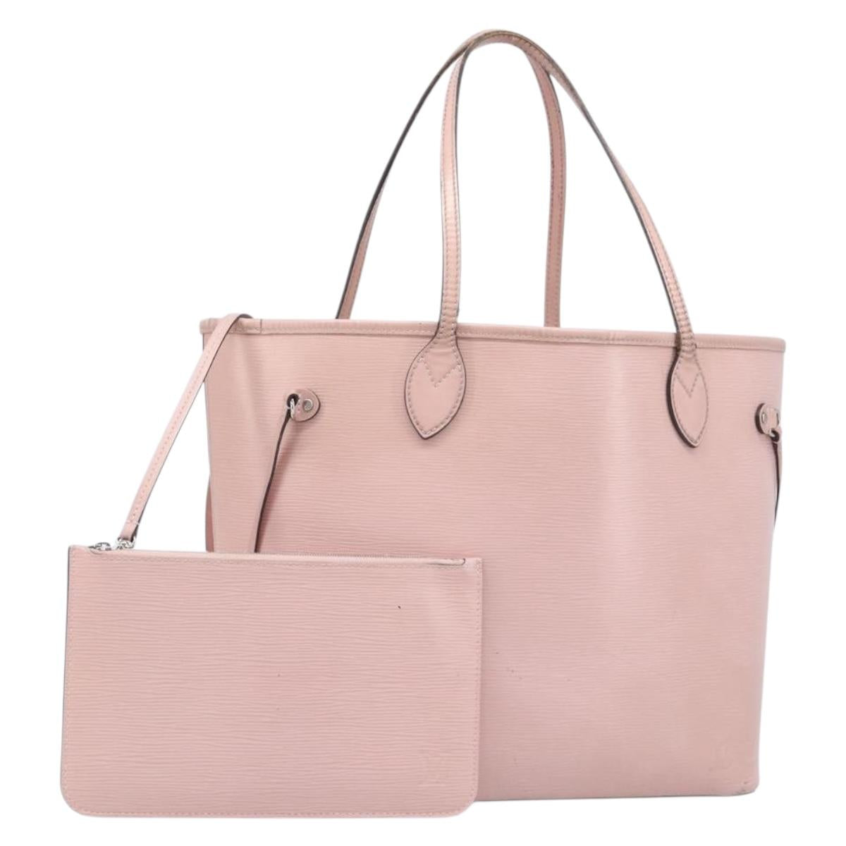 LOUIS VUITTON Epi Neverfull MM Tote Bag Rose Claire M41324 LV Auth 202826A
