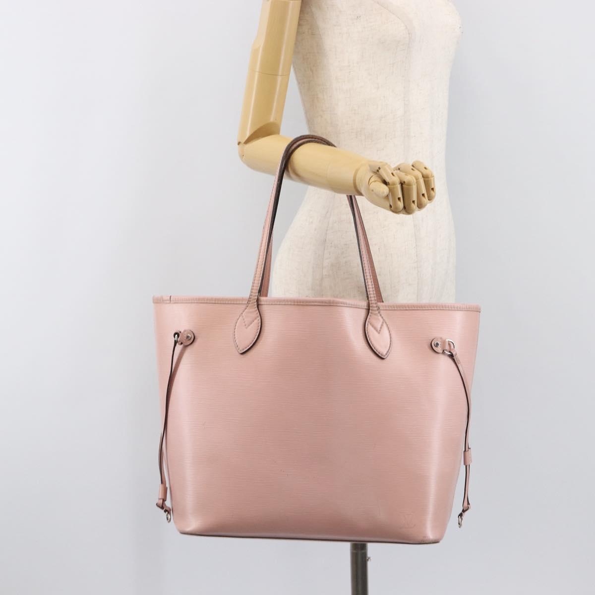 LOUIS VUITTON Epi Neverfull MM Tote Bag Rose Claire M41324 LV Auth 202826A