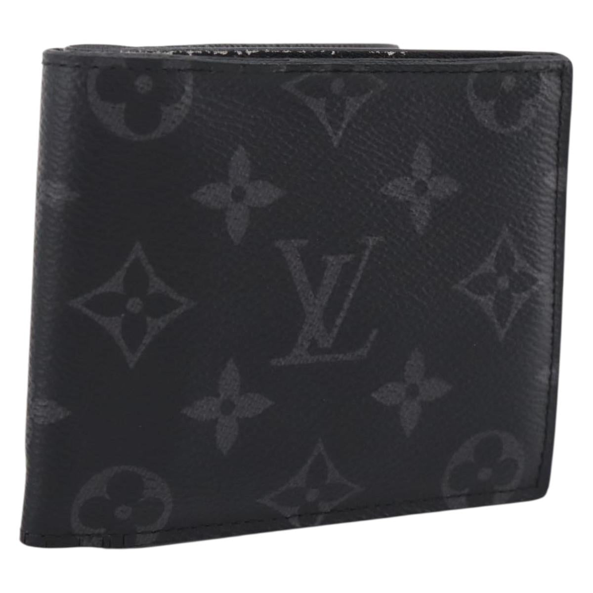 LOUIS VUITTON Monogram Eclipse Portefeuille Marco NM M62545 LV Auth 202834