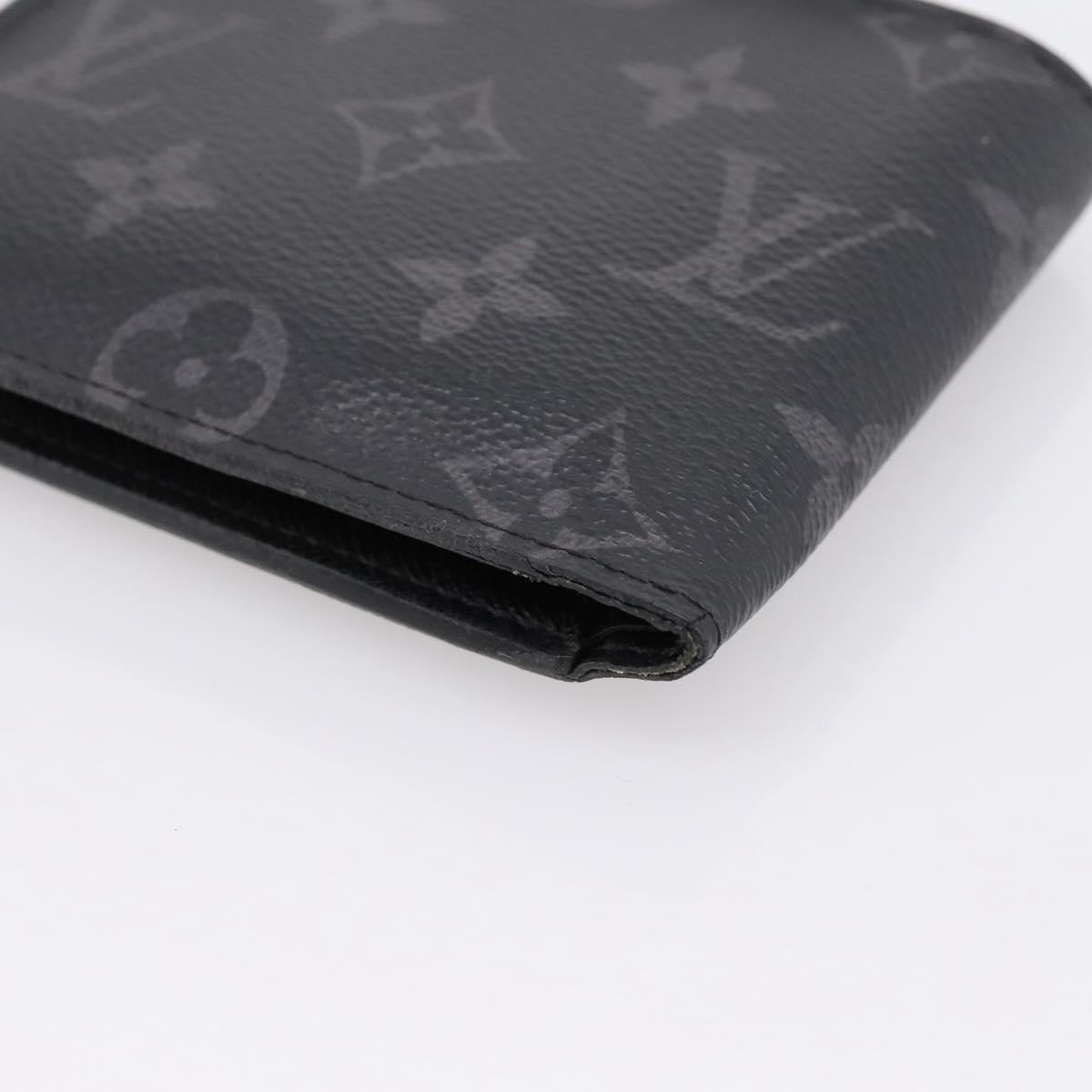 LOUIS VUITTON Monogram Eclipse Portefeuille Marco NM M62545 LV Auth 202834