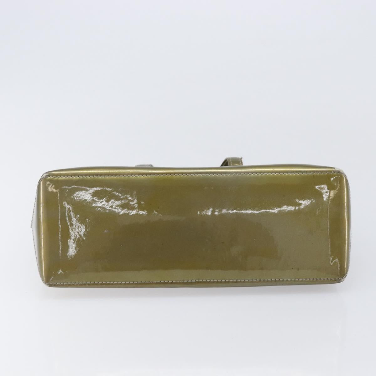LOUIS VUITTON Monogram Vernis Wilshire PM Hand Bag Veil bronze LV Auth 202838