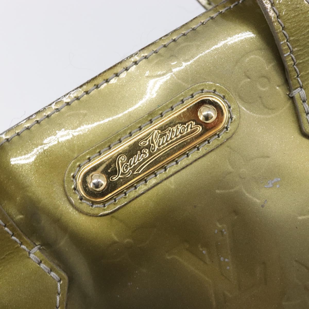 LOUIS VUITTON Monogram Vernis Wilshire PM Hand Bag Veil bronze LV Auth 202838