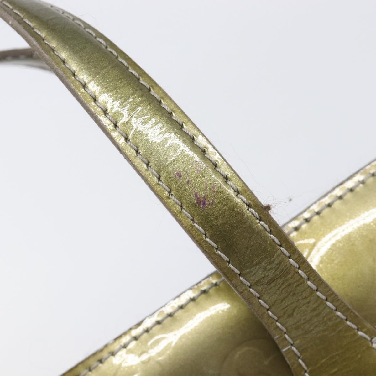 LOUIS VUITTON Monogram Vernis Wilshire PM Hand Bag Veil bronze LV Auth 202838