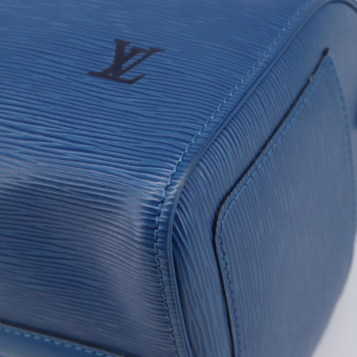 LOUIS VUITTON Epi Speedy 30 Hand Bag Toledo Blue M43005 LV Auth 202839V