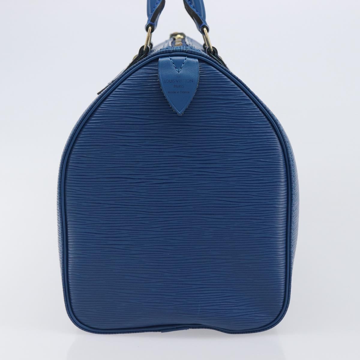 LOUIS VUITTON Epi Speedy 30 Hand Bag Toledo Blue M43005 LV Auth 202839V