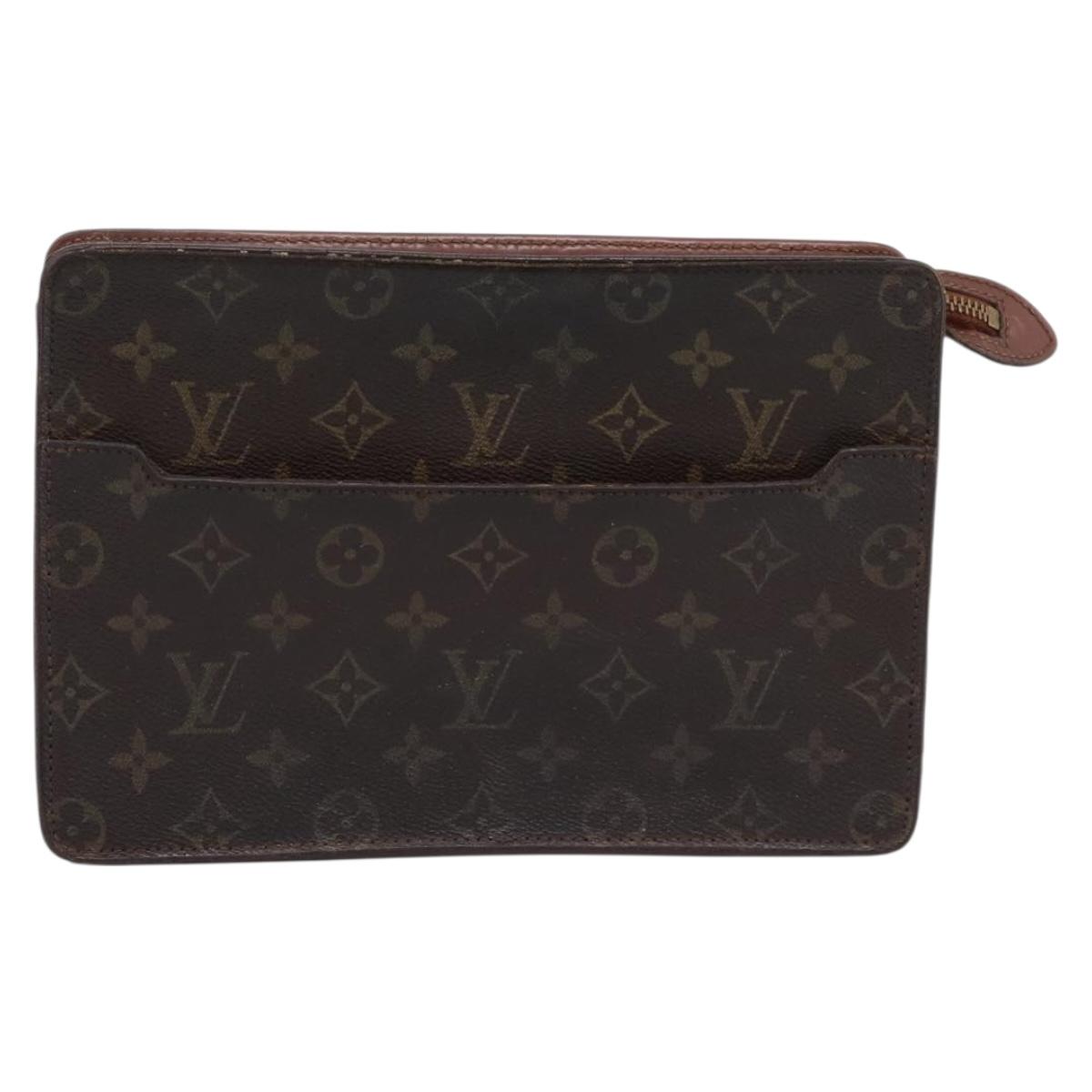 LOUIS VUITTON Monogram Pochette Homme Clutch Bag M51795 LV Auth 202842